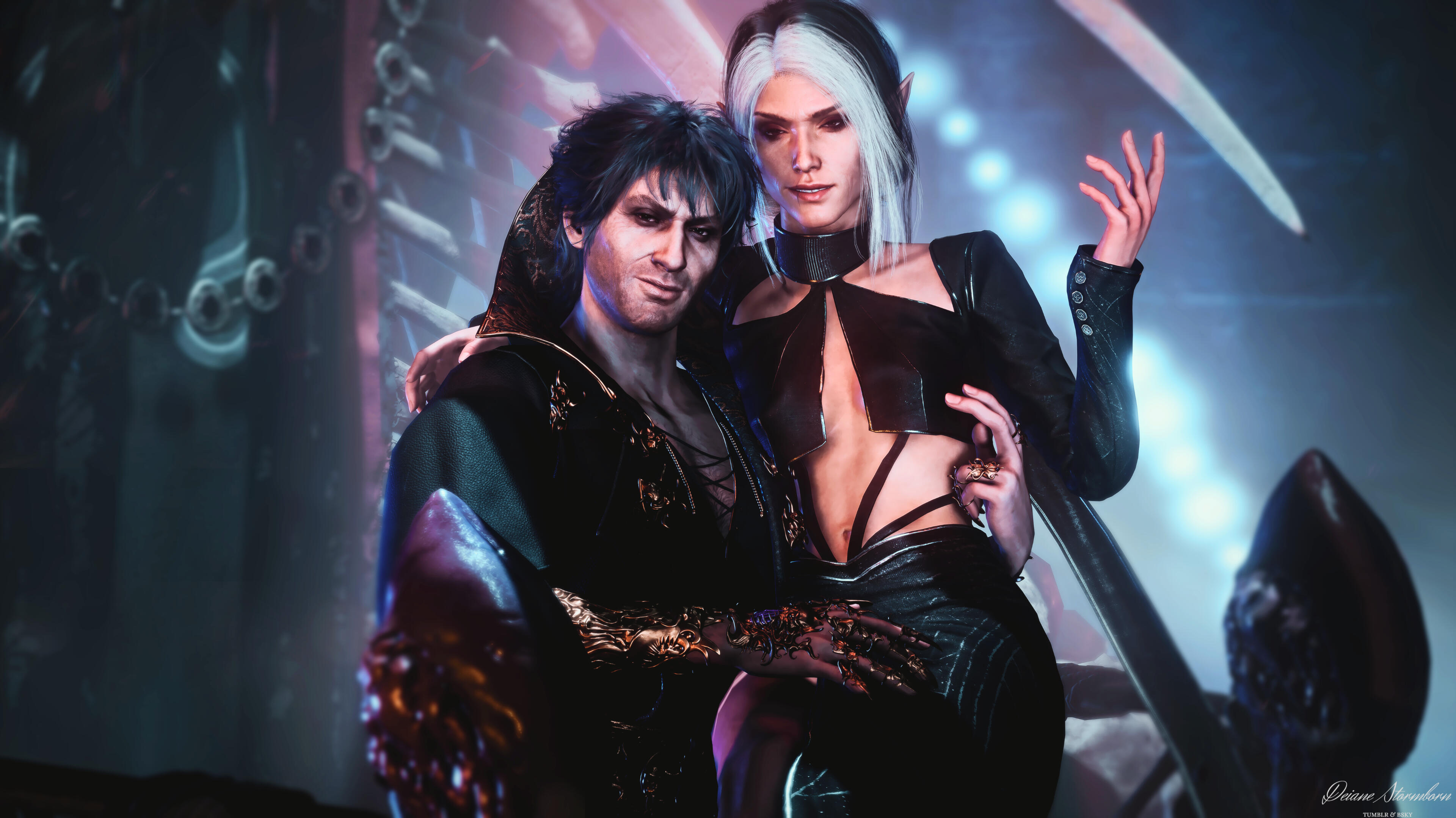 Gort & Ophelia for @lelalyo on Tumblr and Bsky