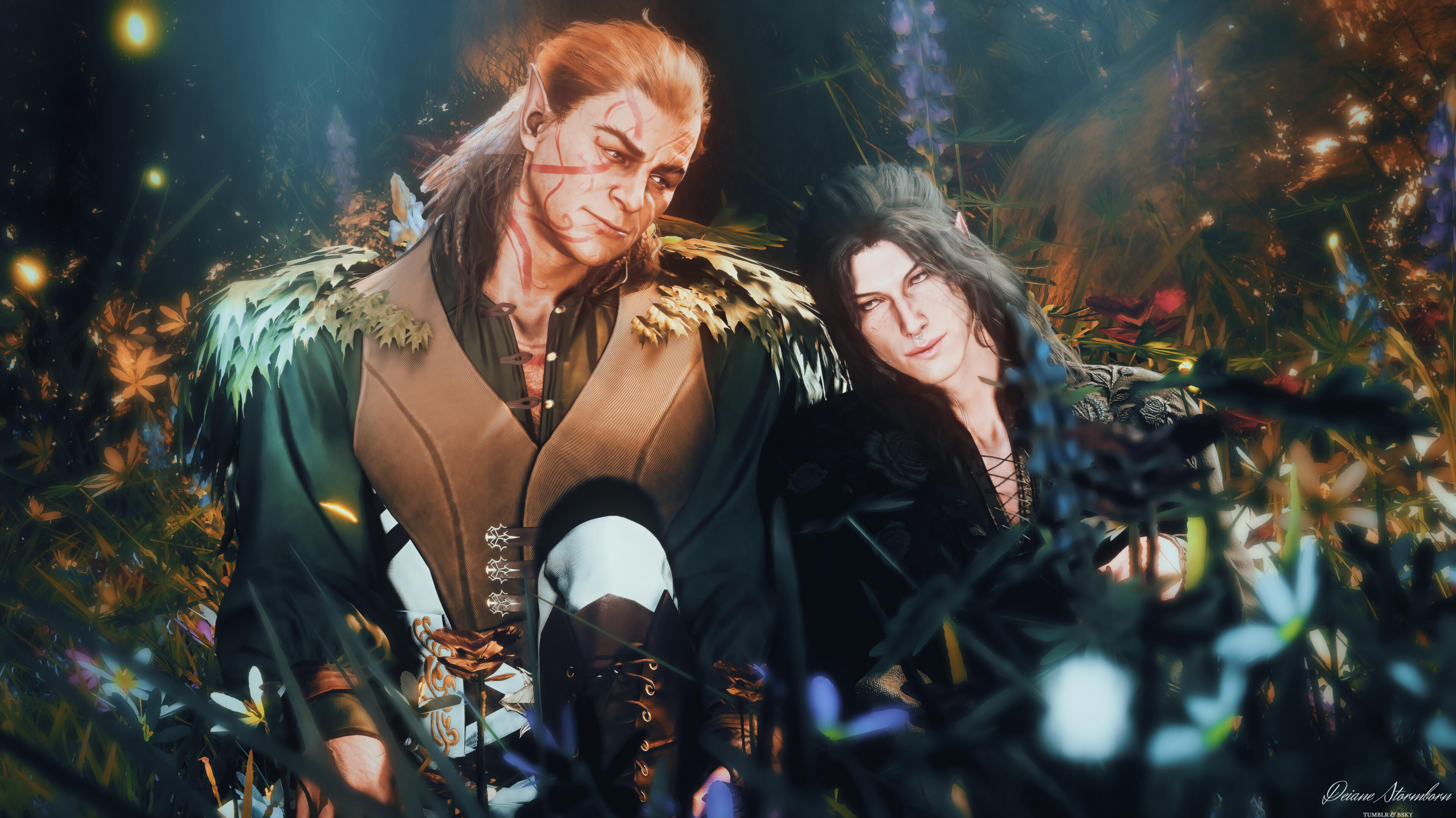 Halsin & Cormac for @ladydarkka on Bsky